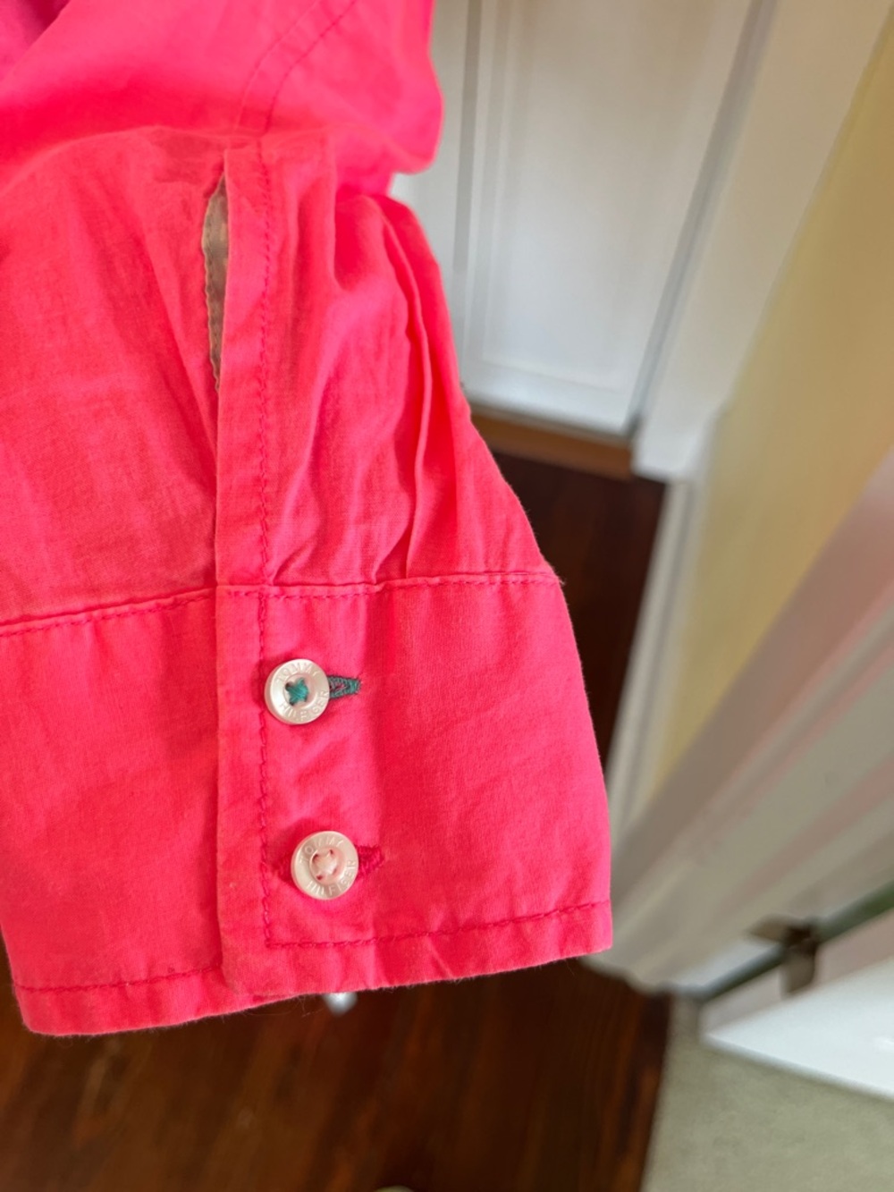 Tommy Hilfiger Hot Pink Long-Sleeve Button Shirt - Picture 5 of 11